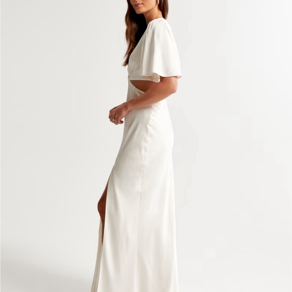 Abercrombie angel sleeve o- ring silk maxi dress - Picture 2 of 3